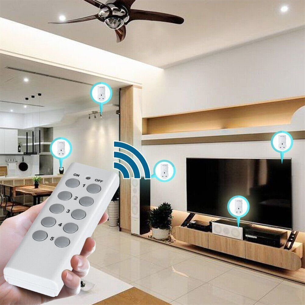 Wireless Remote Control UK Plug Power Socket Switch, Household Outlet Set
