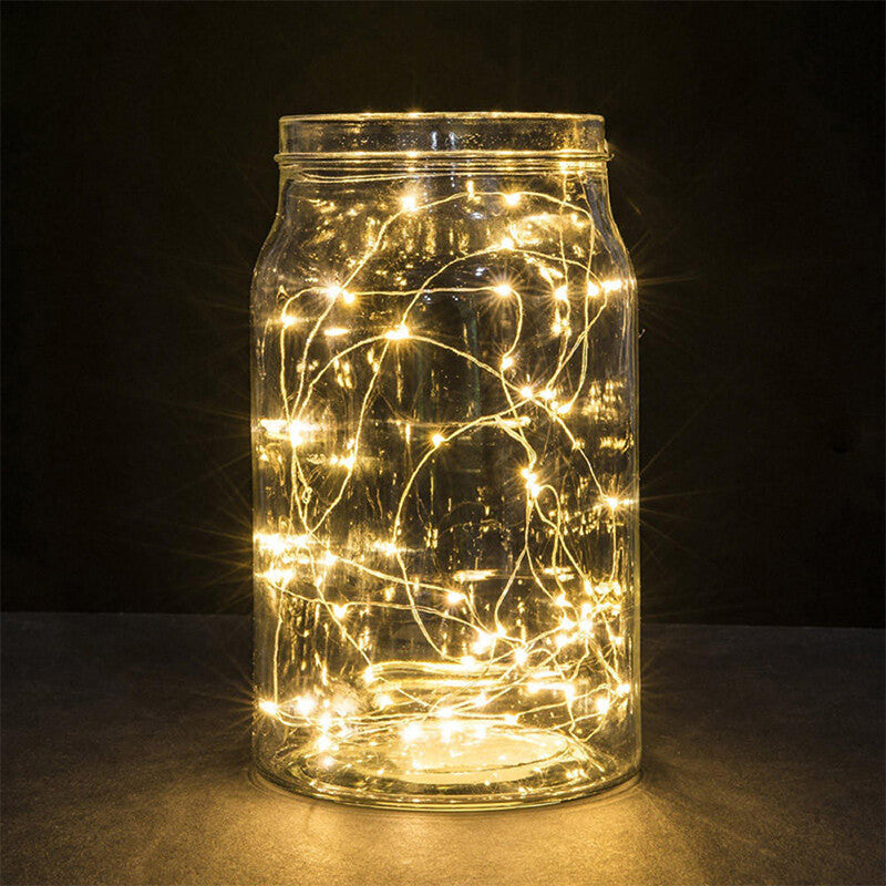 6 Pack 20 LEDs Battery Operated Mini LED Copper Wire String Fairy Lights Part 2m
